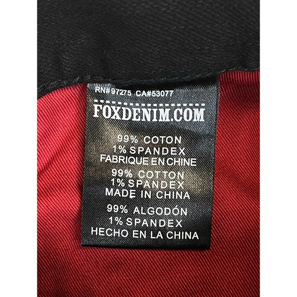 Fox Racing Jeans Adult 28 Black T-Rex Straight Leg Mid Rise Denim Womens NWT - Picture 10 of 14